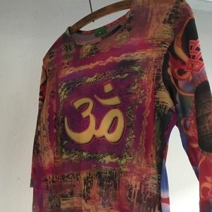 Bold Buddha Mesh Knit LS T